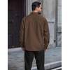 image:imageCOOFANDY Mens Long Sleeve Denim Shirts Jacket Casual Button Down Jean ShirtBrown