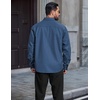 image:imageCOOFANDY Mens Long Sleeve Denim Shirts Jacket Casual Button Down Jean ShirtCaptains Blue