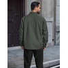 image:imageCOOFANDY Mens Long Sleeve Denim Shirts Jacket Casual Button Down Jean ShirtDark Green