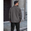 image:imageCOOFANDY Mens Long Sleeve Denim Shirts Jacket Casual Button Down Jean ShirtDark Grey