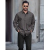 image:imageCOOFANDY Mens Long Sleeve Denim Shirts Jacket Casual Button Down Jean ShirtDark Grey