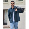 image:imageCOOFANDY Mens Long Sleeve Denim Shirts Jacket Casual Button Down Jean ShirtMidnight Blue