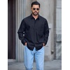 image:imageCOOFANDY Mens Long Sleeve Denim Shirts Jacket Casual Button Down Jean ShirtNavy Blue