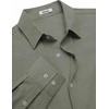 image:imageCOOFANDY Mens Oxford Shirt Cotton Long Sleeve RegularFit Dress Shirt Wrinkle Free Casual Button Down ShirtsGreen