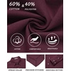 image:imageCOOFANDY Mens Oxford Shirt Cotton Long Sleeve RegularFit Dress Shirt Wrinkle Free Casual Button Down ShirtsJujube Red