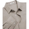 image:imageCOOFANDY Mens Oxford Shirt Cotton Long Sleeve RegularFit Dress Shirt Wrinkle Free Casual Button Down ShirtsKhaki
