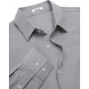 image:imageCOOFANDY Mens Oxford Shirt Cotton Long Sleeve RegularFit Dress Shirt Wrinkle Free Casual Button Down ShirtsLight Gray