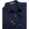 image:imageCOOFANDY Mens Oxford Shirt Cotton Long Sleeve RegularFit Dress Shirt Wrinkle Free Casual Button Down ShirtsNavy Blue