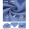 image:imageCOOFANDY Mens Oxford Shirt Cotton Long Sleeve RegularFit Dress Shirt Wrinkle Free Casual Button Down ShirtsSky Blue