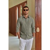 image:imageCOOFANDY Mens Oxford Shirt Long Sleeve Casual Button Down Dress ShirtArmy Green