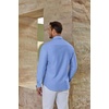 image:imageCOOFANDY Mens Oxford Shirt Long Sleeve Casual Button Down Dress ShirtBlue