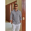 image:imageCOOFANDY Mens Oxford Shirt Long Sleeve Casual Button Down Dress ShirtDark Grey