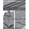image:imageCOOFANDY Mens Oxford Shirt Long Sleeve Casual Button Down Dress ShirtDark Grey
