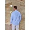 image:imageCOOFANDY Mens Oxford Shirt Long Sleeve Casual Button Down Dress ShirtLight Blue