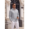 image:imageCOOFANDY Mens Oxford Shirt Long Sleeve Casual Button Down Dress ShirtLight Grey