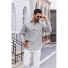 image:imageCOOFANDY Mens Oxford Shirt Long Sleeve Casual Button Down Dress ShirtLight Grey