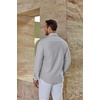 image:imageCOOFANDY Mens Oxford Shirt Long Sleeve Casual Button Down Dress ShirtLight Grey