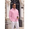 image:imageCOOFANDY Mens Oxford Shirt Long Sleeve Casual Button Down Dress ShirtPink