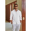 image:imageCOOFANDY Mens Oxford Shirt Long Sleeve Casual Button Down Dress ShirtWhite