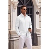 image:imageCOOFANDY Mens Oxford Shirt Long Sleeve Casual Button Down Dress ShirtWhite