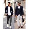 image:imageCOOFANDY Mens Sport Coat Casual Slim Fit Blazer JacketNavy Blue