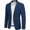 image:imageCOOFANDY Mens Sport Coat Regular Fit Lightweight Blazer Jacket Two ButtonBlue
