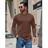 image:imageCOOFANDY Mens Thermal Shirt Soft Long Sleeve Fleece Lined Base Layer ShirtsBrown