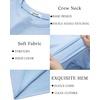 image:imageCOOFANDY Mens Thermal Shirt Soft Long Sleeve Fleece Lined Base Layer ShirtsLight Blue