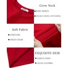 image:imageCOOFANDY Mens Thermal Shirt Soft Long Sleeve Fleece Lined Base Layer ShirtsRed