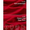 image:imageCOOFANDY Mens Thermal Shirt Soft Long Sleeve Fleece Lined Base Layer ShirtsRed