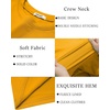 image:imageCOOFANDY Mens Thermal Shirt Soft Long Sleeve Fleece Lined Base Layer ShirtsYellow