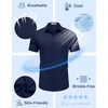 image:imageCOOFANDY Mens Untucked Dress Shirts Short Sleeve Casual Button Down ShirtNavy Blue