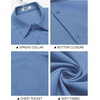 image:imageCOOFANDY Shirts for Men Short Sleeve Button Down Shirt Casual Summer Beach ShirtGrey Blue