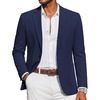 image:imageCOOFANDY Mens Casual Blazer Knit Sport Coat Regular Fit Suit JacketNavy Blue