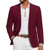 image:imageCOOFANDY Mens Casual Blazer Knit Sport Coat Regular Fit Suit JacketWine Red