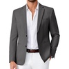image:imageCOOFANDY Mens Casual Blazer Two Buttons Lightweight Sport Coat Suit JacketDark Grey
