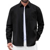 image:imageCOOFANDY Mens Long Sleeve Denim Shirts Jacket Casual Button Down Jean ShirtBlack
