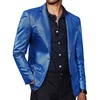image:imageCOOFANDY Mens Metallic Jacket Casual Sport Coat 70s Party Disco OutfitsBlue