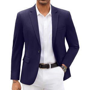 image:imageCOOFANDY Men Blazer Jacket Lightweight Knit Sport Coats Casual Suit JacketsNavy Blue