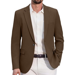 image:imageCOOFANDY Men Casual Blazer One Button Sport Coat Lightweight Suit JacketBrown