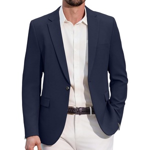 image:imageCOOFANDY Men Casual Blazer One Button Sport Coat Lightweight Suit JacketDark Blue