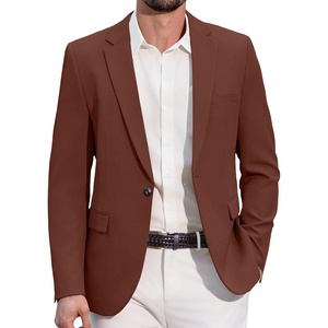 image:imageCOOFANDY Men Casual Blazer One Button Sport Coat Lightweight Suit JacketDark Red