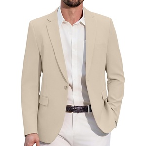 image:imageCOOFANDY Men Casual Blazer One Button Sport Coat Lightweight Suit JacketKhaki Gray