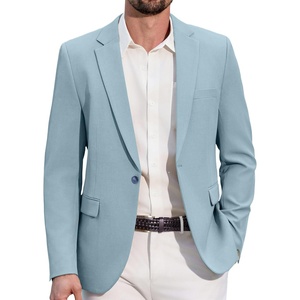 image:imageCOOFANDY Men Casual Blazer One Button Sport Coat Lightweight Suit JacketLight Blue