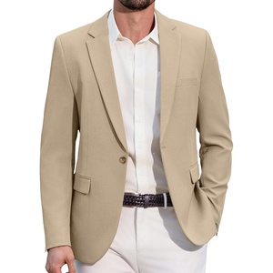 image:imageCOOFANDY Men Casual Blazer One Button Sport Coat Lightweight Suit JacketLight Khaki