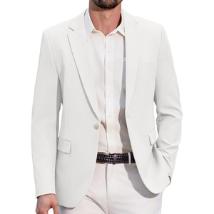 image:imageCOOFANDY Men Casual Blazer One Button Sport Coat Lightweight Suit JacketWhite