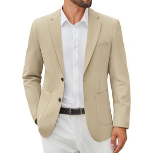 image:imageCOOFANDY Mens Casual Blazer Jacket Slim Fit Two Button Suit JacketsLight Khaki