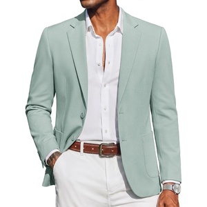 image:imageCOOFANDY Mens Casual Blazer Knit Sport Coat Regular Fit Suit JacketGreen