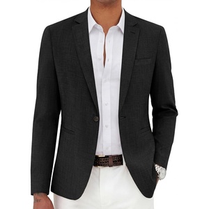 image:imageCOOFANDY Mens Casual Blazer Slim Fit Lightweight Sport Coat One Button Suit JacketBlack