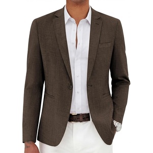 image:imageCOOFANDY Mens Casual Blazer Slim Fit Lightweight Sport Coat One Button Suit JacketDark Brown